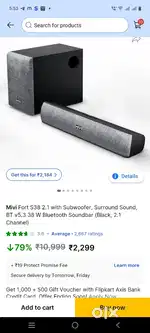 Mivi fort s38 sound bar or boat ear buds
