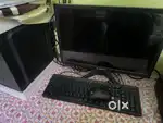 Computer  total parts cpu and monitor keyboard and mouse it was few mo