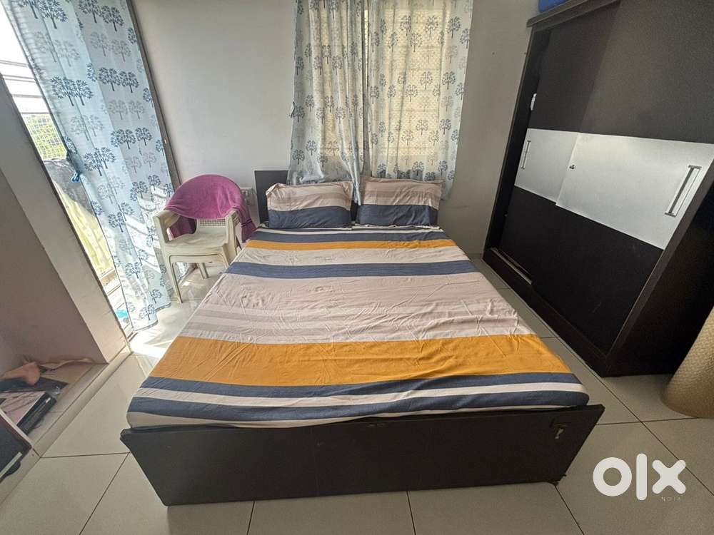 Sofa Set with Centre Table + Bed with Mattress and Wardeobe for sale