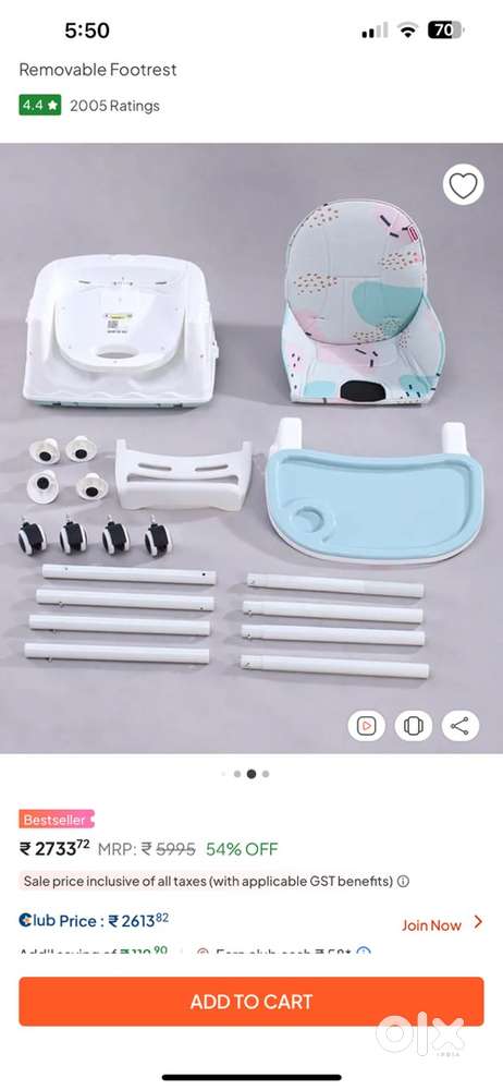 High chair 3 in one 6 months used negotiable