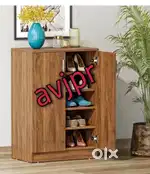 New full size wooden shoes rack shoes cabinet multi purpose table