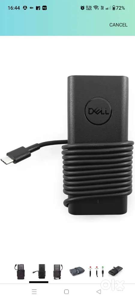 Dell Original 65W Type C Power Adapter for Laptop