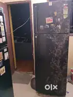 LG Refrigerator with Double Door Black with Grey flowers