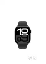 Apple 10 series aluminum sports band black colour 1 month old