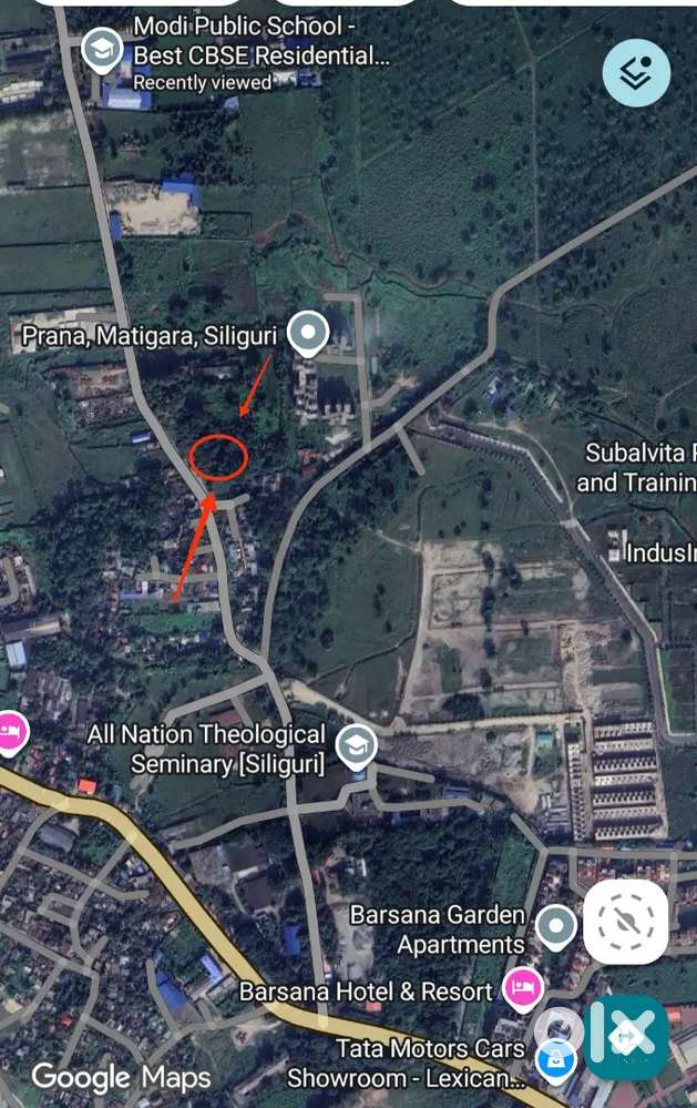 10 katha land SELA matigara par katha 10.5 lak