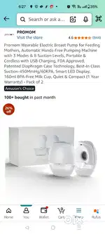 Pro mom double breast pump with bag