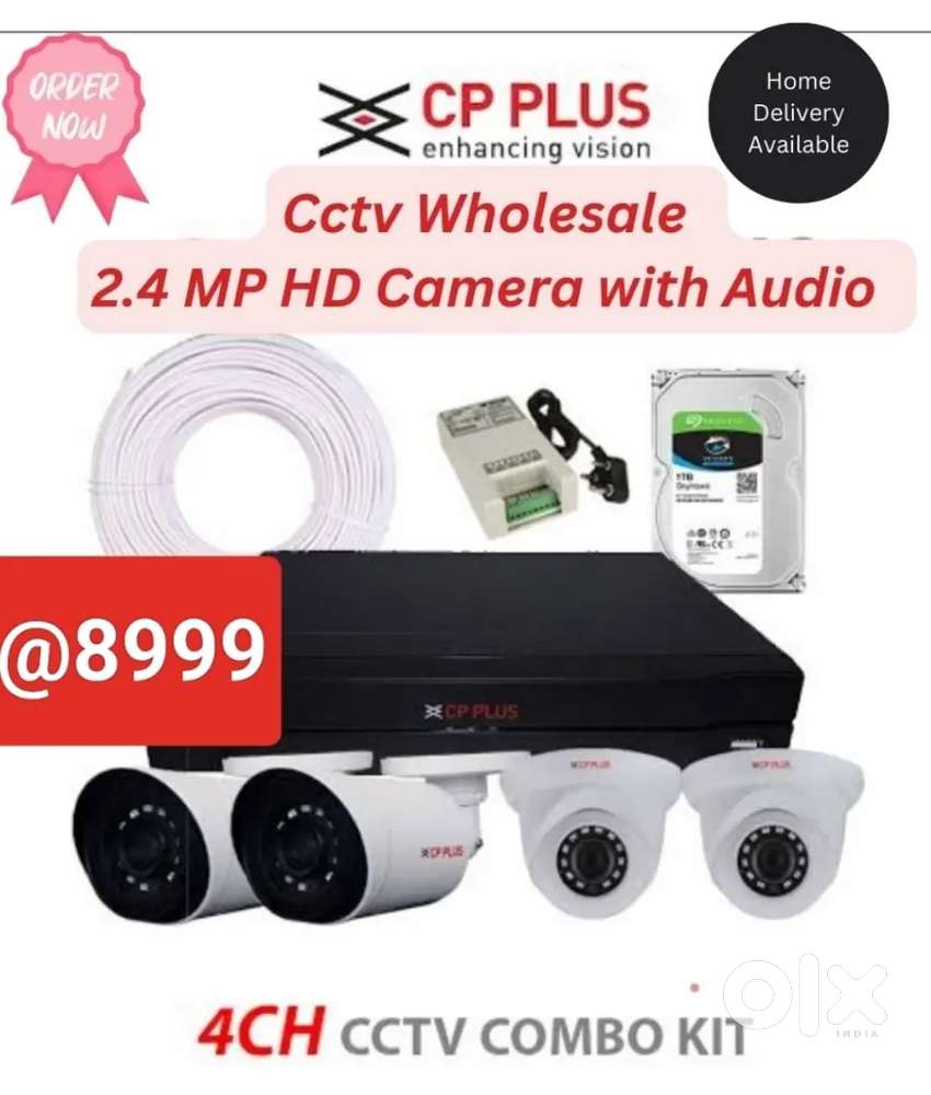 Cctv Camera Audio Kit 4ch at 8999 only