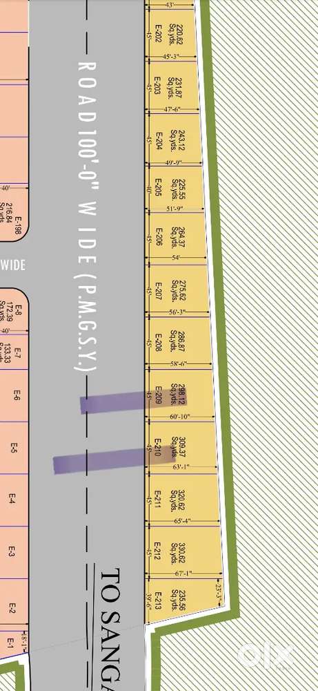 45 ka Front wala 100 Feet Road par Plot.