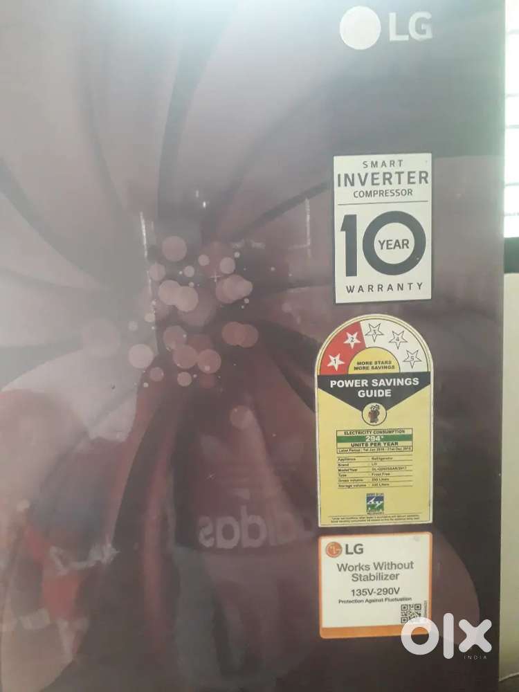 LG 255 ltr, Double doors refrigerator