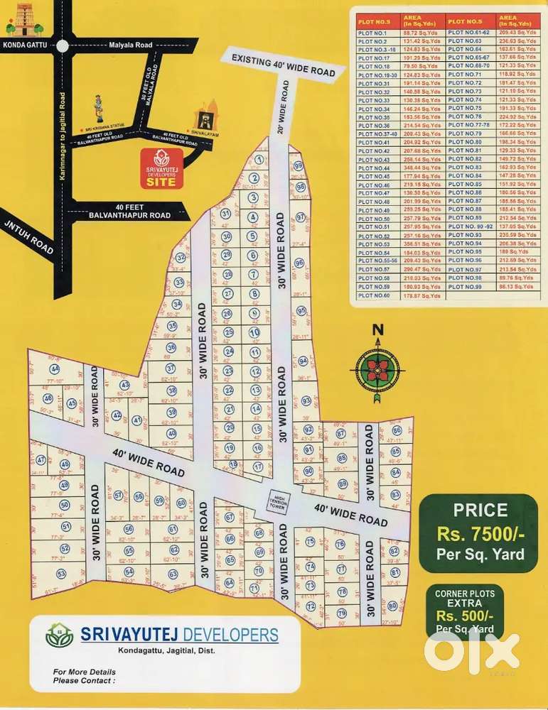 5,00,000/- one plot only