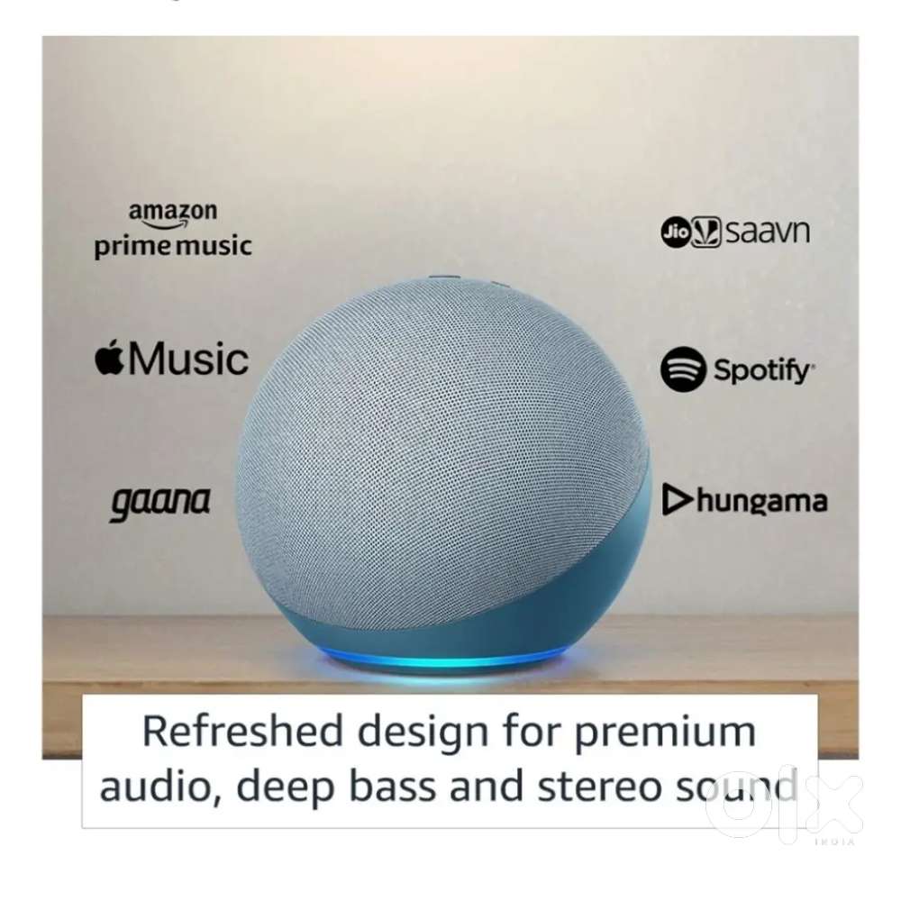 Amazon Echo (4th Gen)  Premium sound powered by Dolby and Alexa Blue