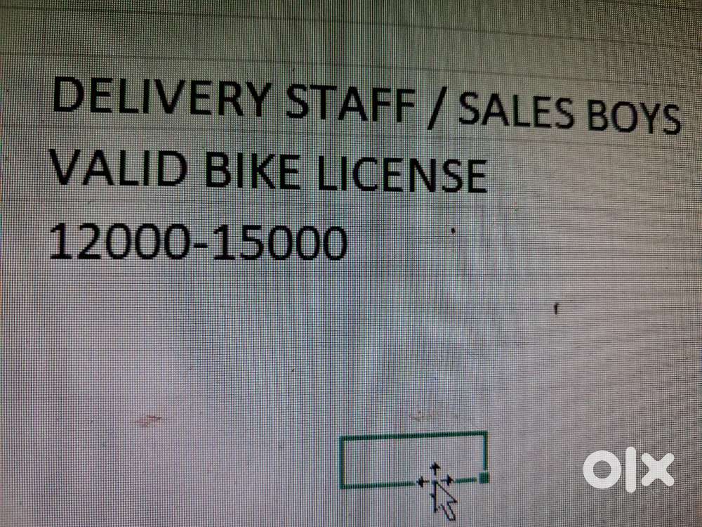 Delivered stafff  valid bike.license