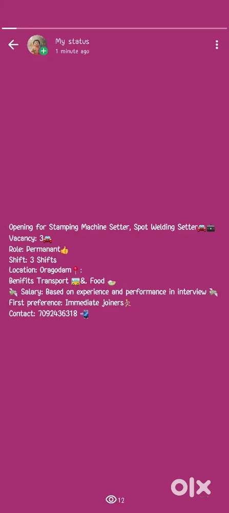 Stamping Machine Setter & Spot welding Setter