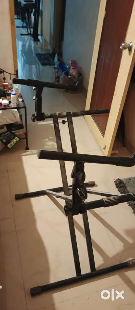 Double Keyboard Stand,Foldable, Heavy duty construction.