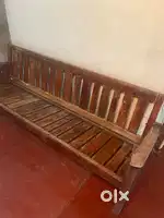 3 seater wooden bench
