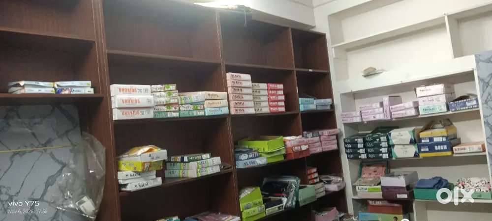 Shop counter and rack