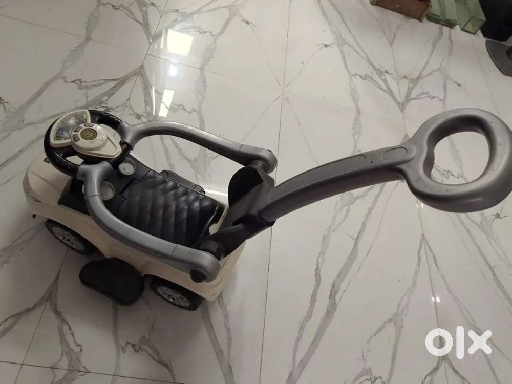 Kids car with push handle & music