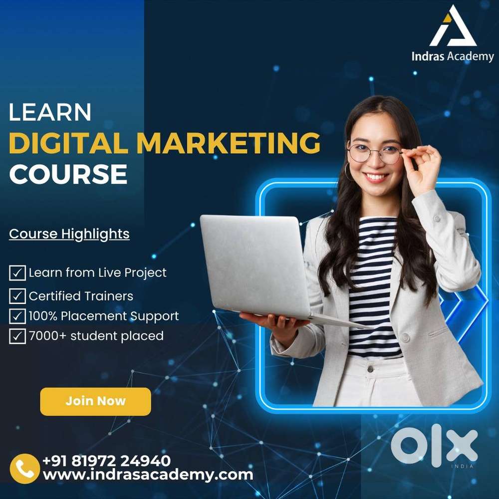 Best Digital Marketing Training with Certification  Indras Academy