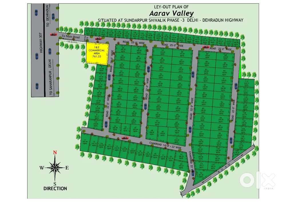 DEHRADUN SHIVALIK RESIDENTIAL & INVESTMENT SOCIETY PLOTS,NH-307 14K/YD