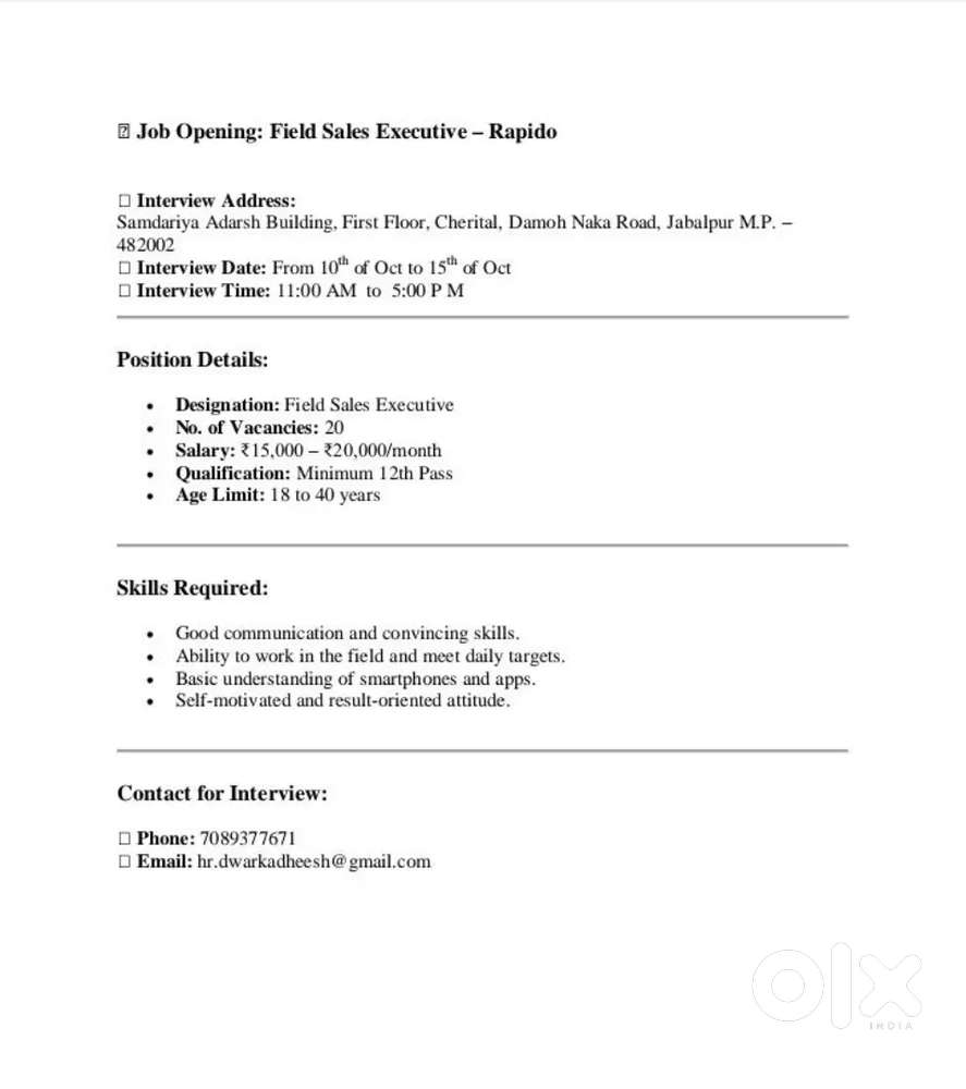 Sales executive