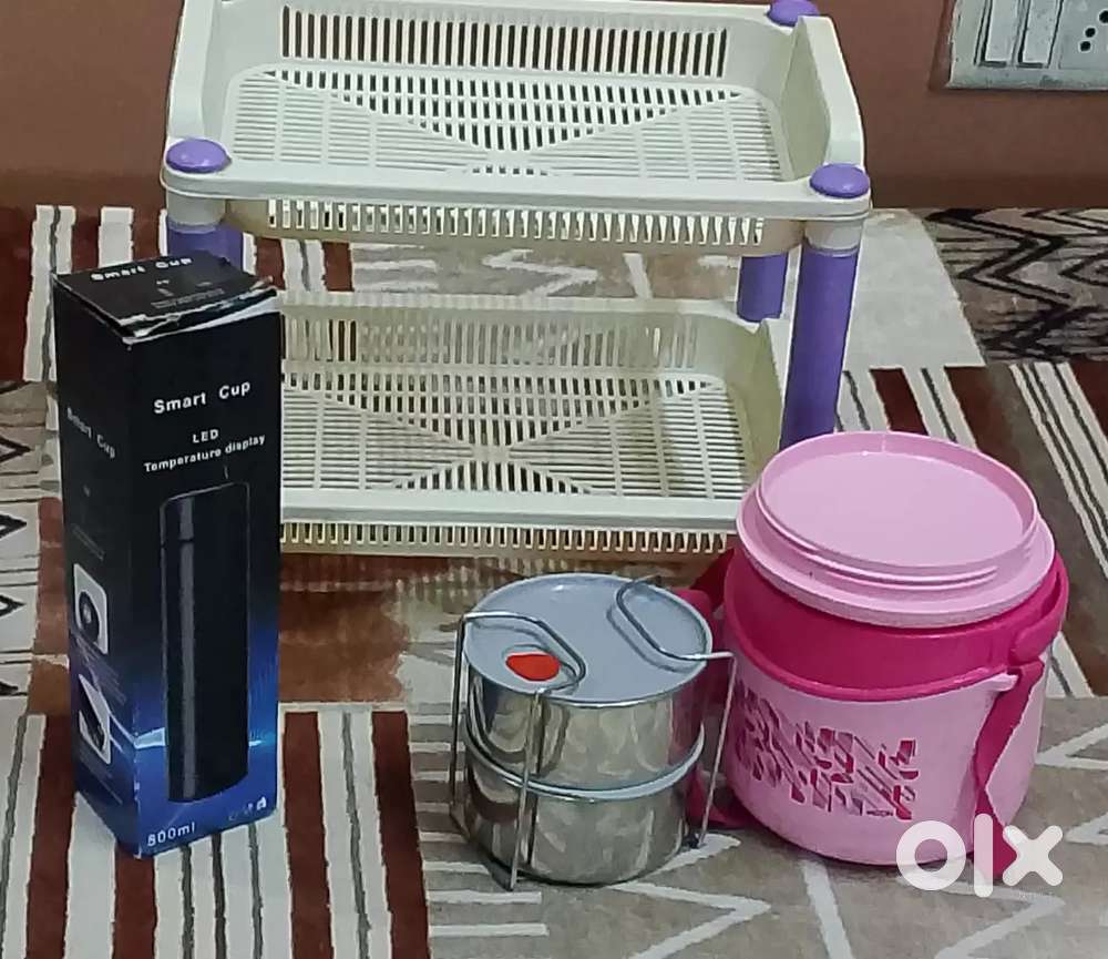 water bottle, Tiffin box and basket for kitchen