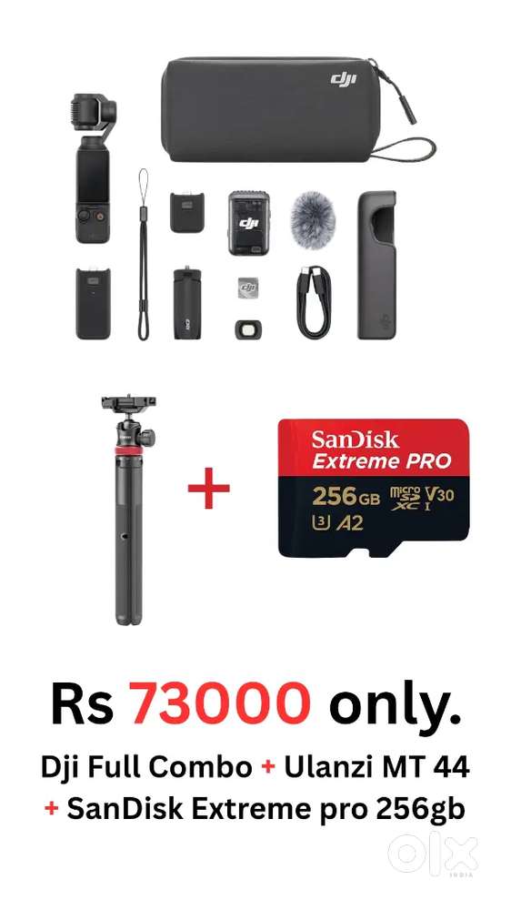 DJI Osmo Pocket 3 + SanDisk 256 pro + Ulanzi MT 44
