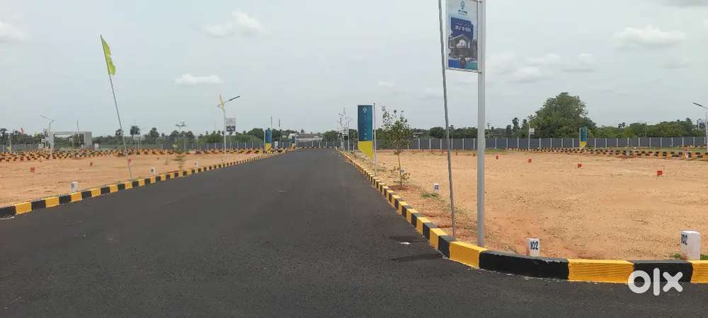 On Road commercial Dtcp approved plot for sale on Road silvarpatti
