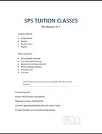 Home tuitions for classes 1-8