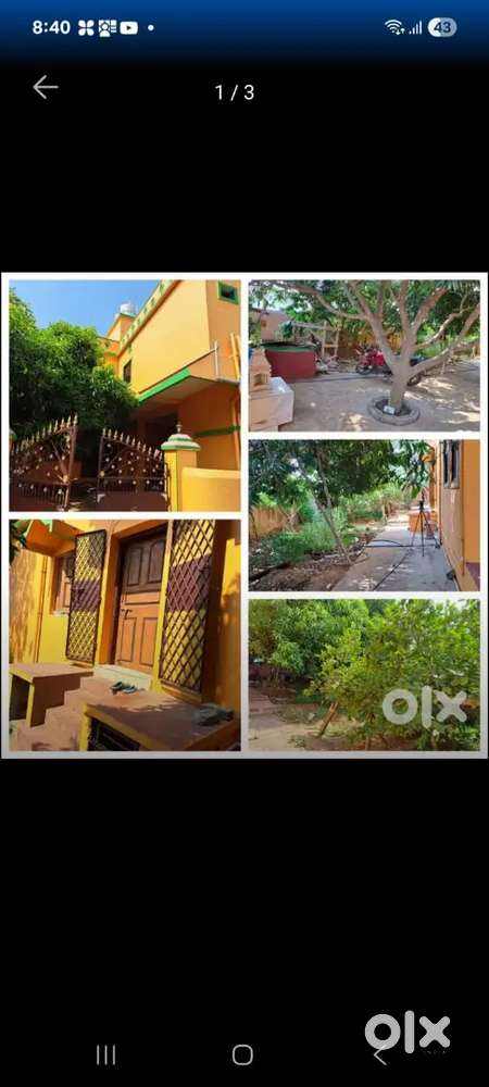 2BHK room with specious dining hall and puja room with car parking