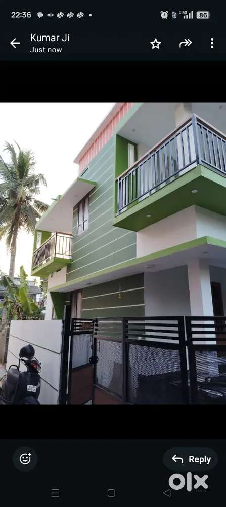 2.25 cent 1200 sqft 3 bhk new house for sale