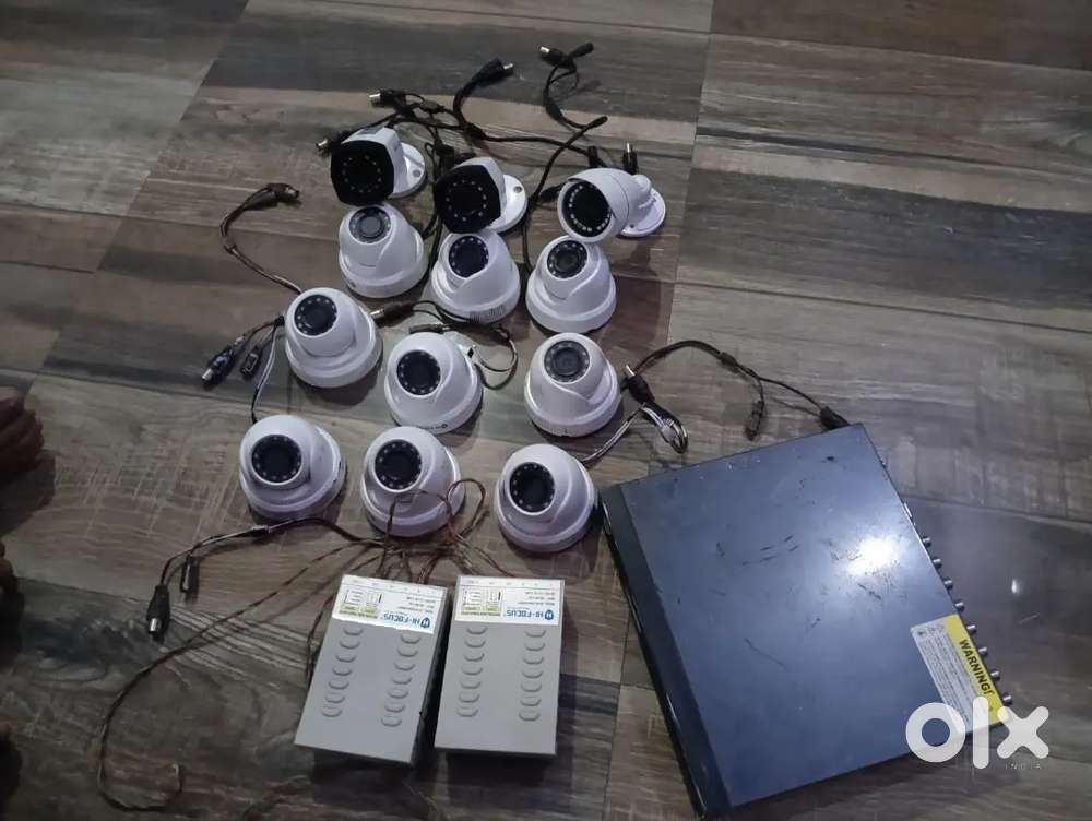 12 camera 16 channel ki DVR power supply 100 meter duri
