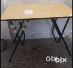 1 Computer Table, 2 Strong Plastic Chairs & 1 Stool