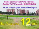 Semi-Commercial Plots for Sale Beisde VVIT University, Namburu