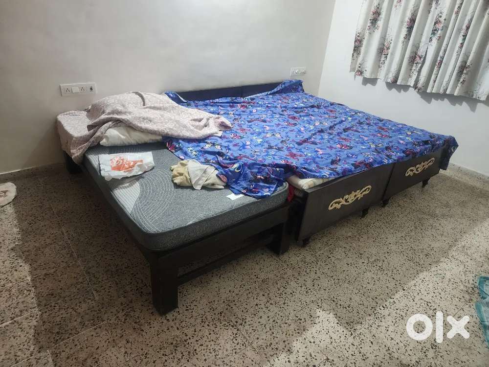 5 beds wooden