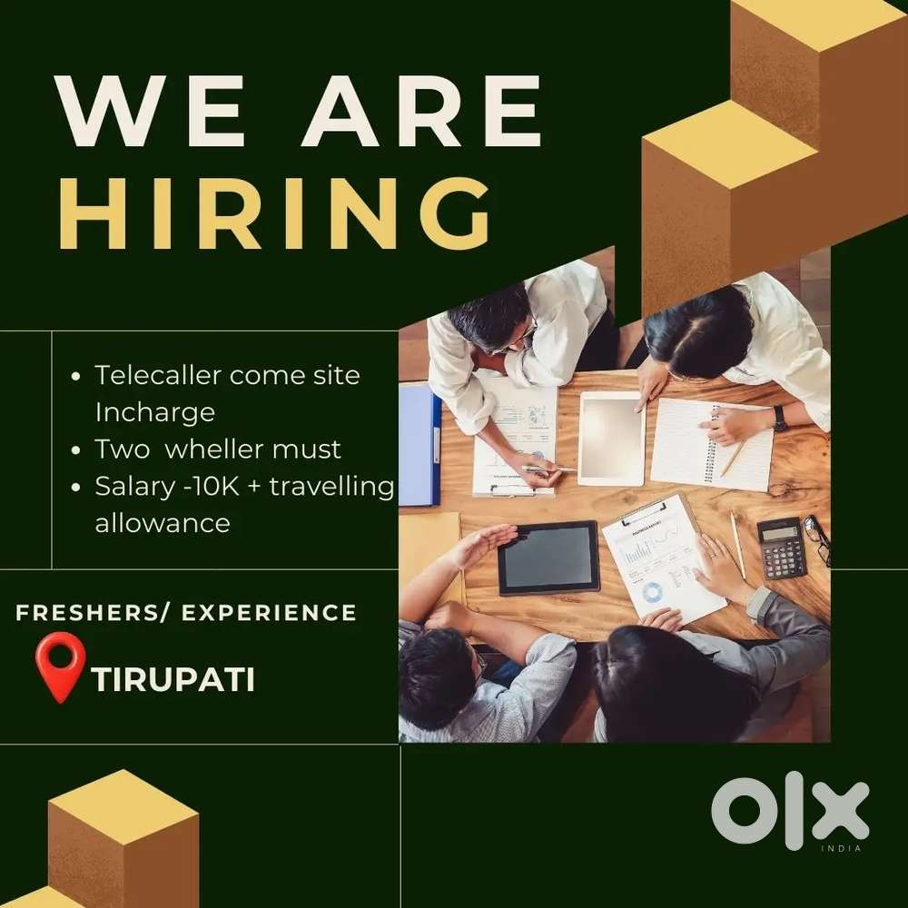 Tele-calling come site incharge