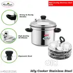 Missippi Stainless Steel Idli Cooker/Idli Maker 4 plate - 16 idli per
