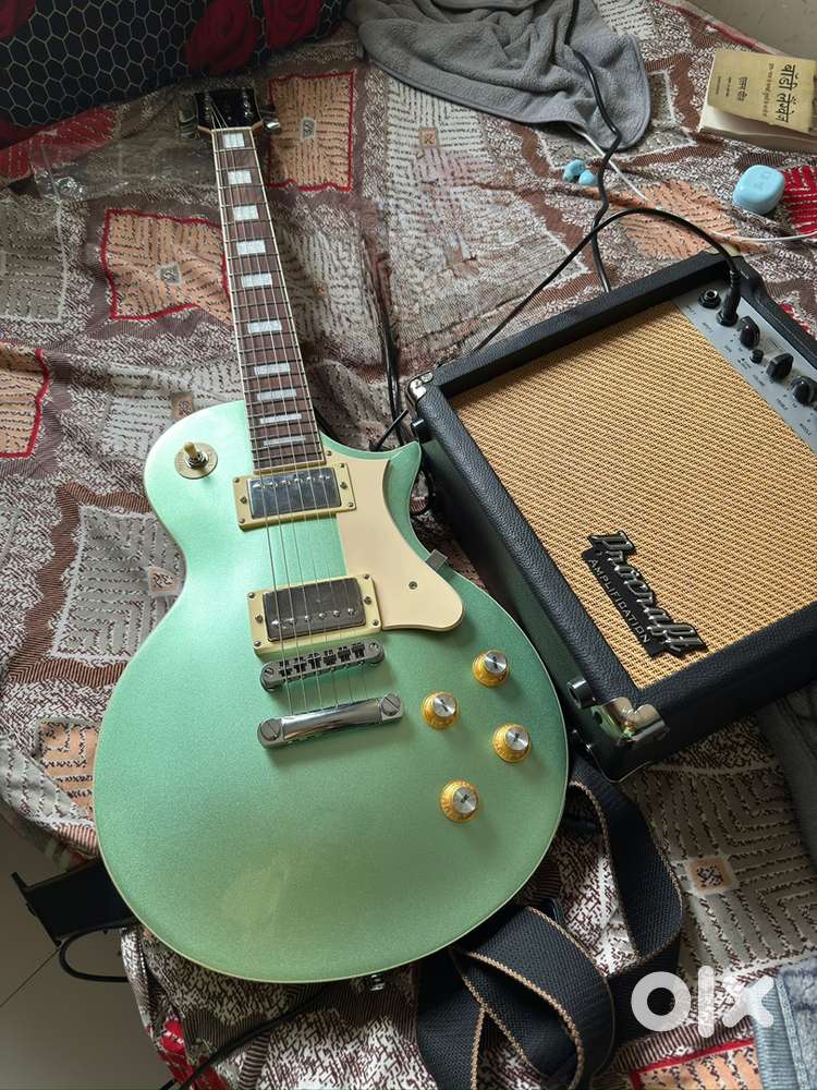 electric guitar with eg 15 amp