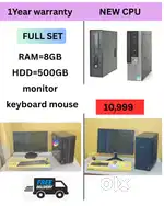 Hard Disk - 500GB  SSD - 256GB  All Basic Software Loaded  Cash on ho
