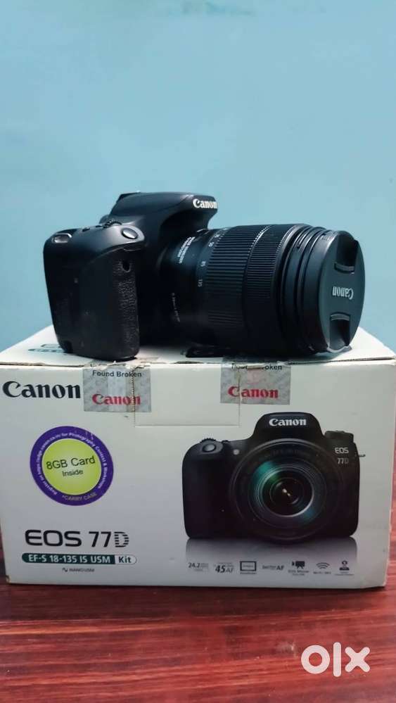 Canon 77d with 18-135mm lens