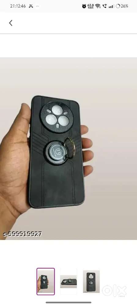 REALME 14PRO BACK CASE WITH RING