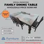 SUMMER SALE! Sheesham Wood 6 seater Dining Table ₹19,999