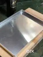 Steel ki Sweets/Namkeen Tray (Strong Quality)