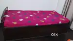 Single Bed with storage box 6*3 and mattress in new condition