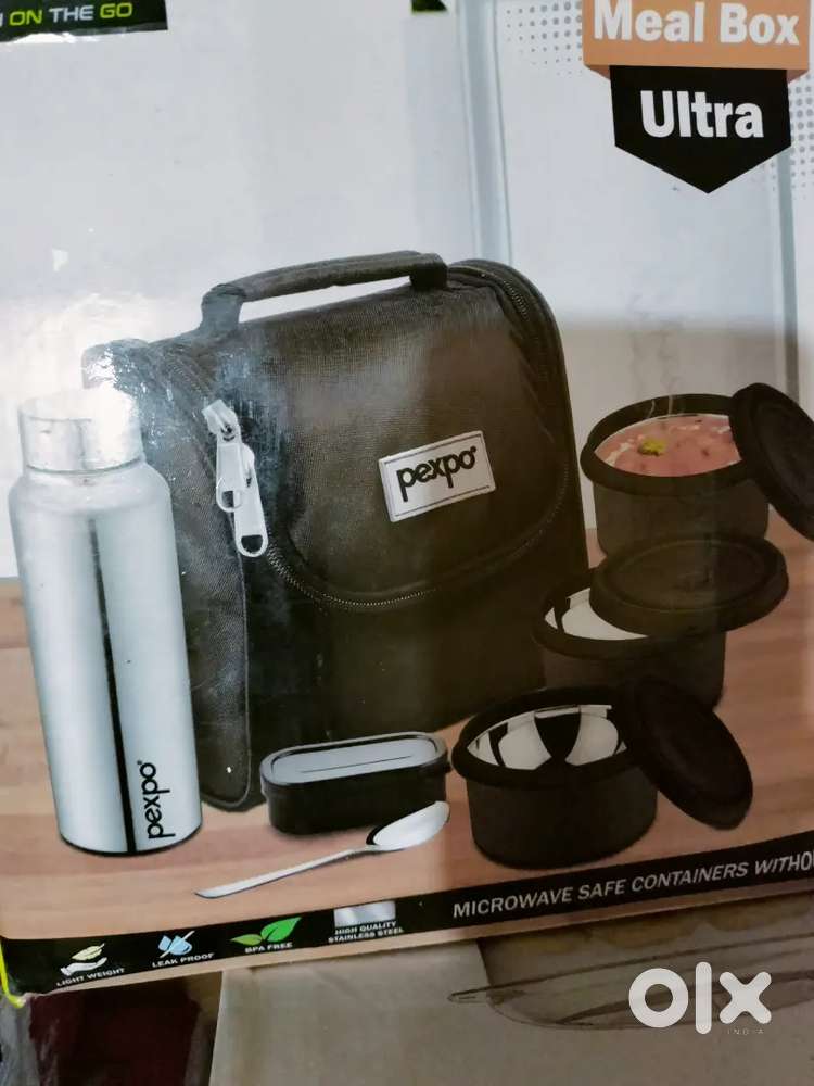 Lunch box with bottle