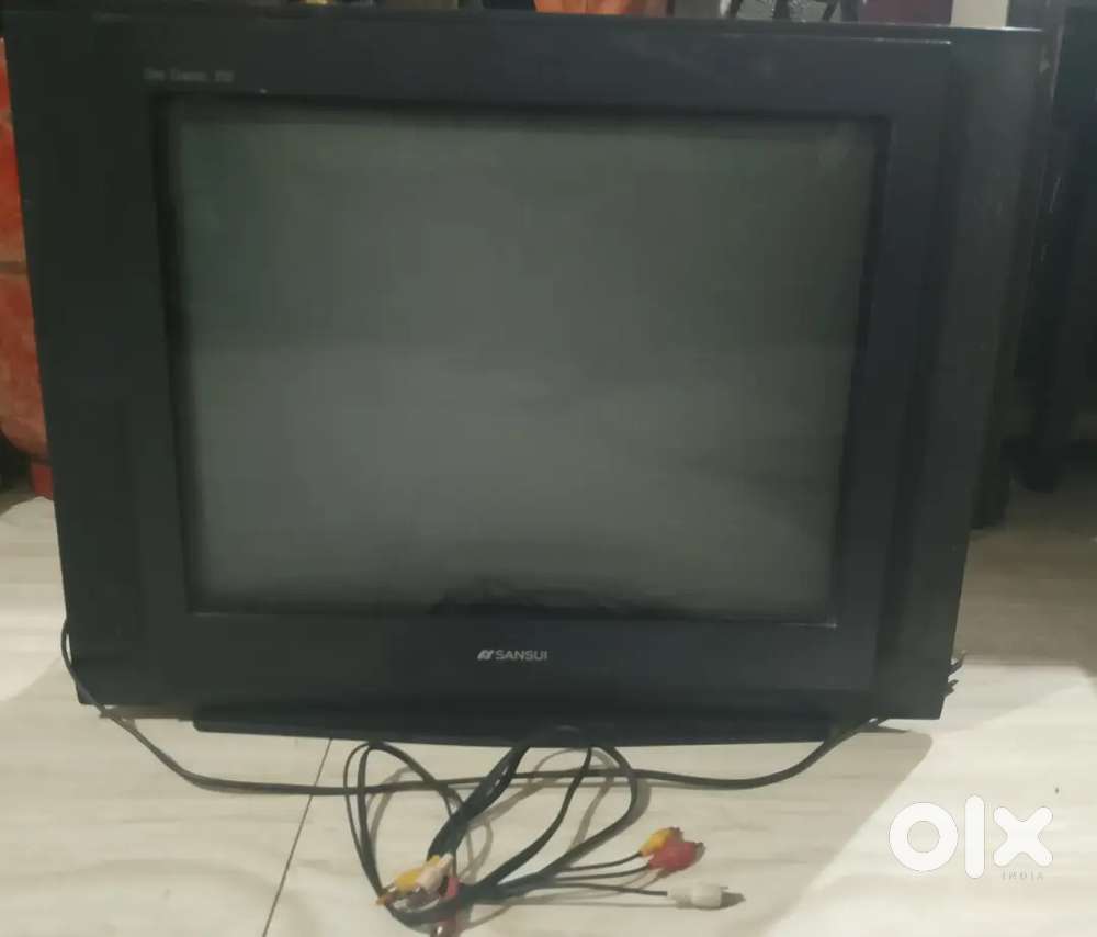 Sansui Classic 21-inch CRT TV – Good Condition with AV Cables