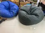 1 mattress + 2 bean bags