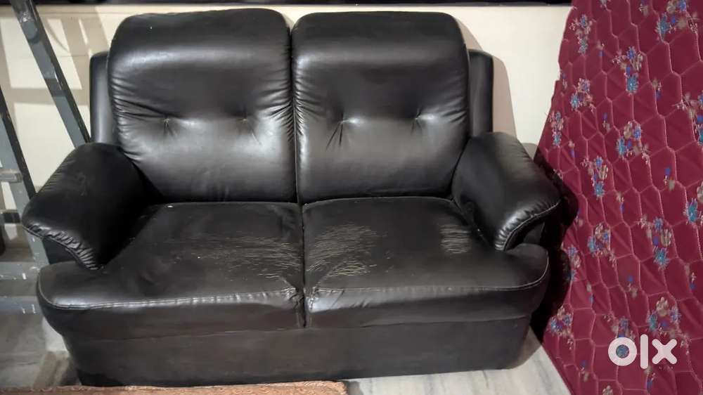 2 seater sofa and bean bag