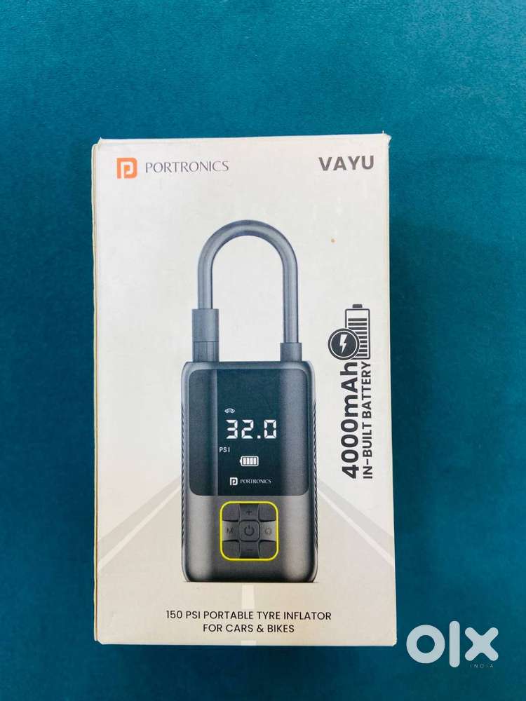 PORTRONICS VAYU 2IN1 TYRE INFLATOR BRAND NEW WITH 1 YEAR WARRANTY