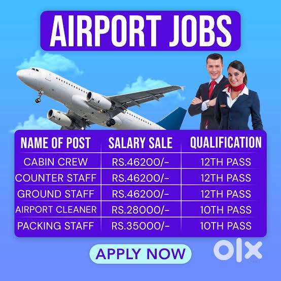 Ground staff on your nearest Airport on various job posts urgent apply