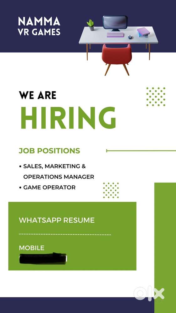 12th Pass Girls Wanted for VR Game Operator at BSR Mall